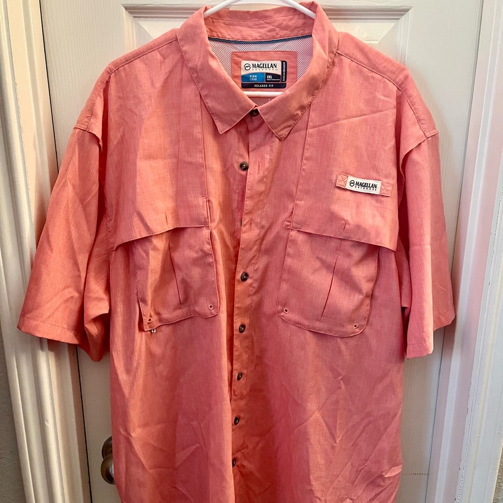 Magellan Outdoors Salmon Button-Up Shirt size 2XL